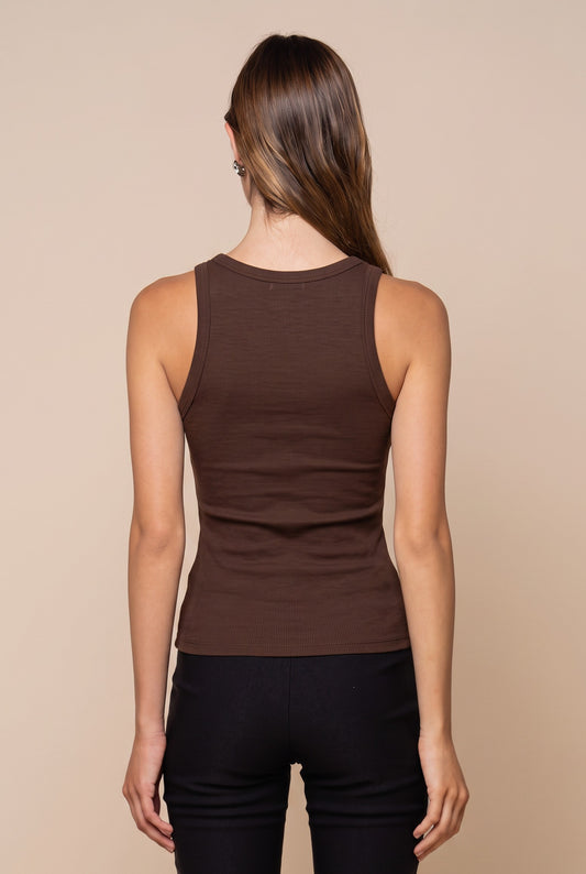 Cocoa Lace Tank