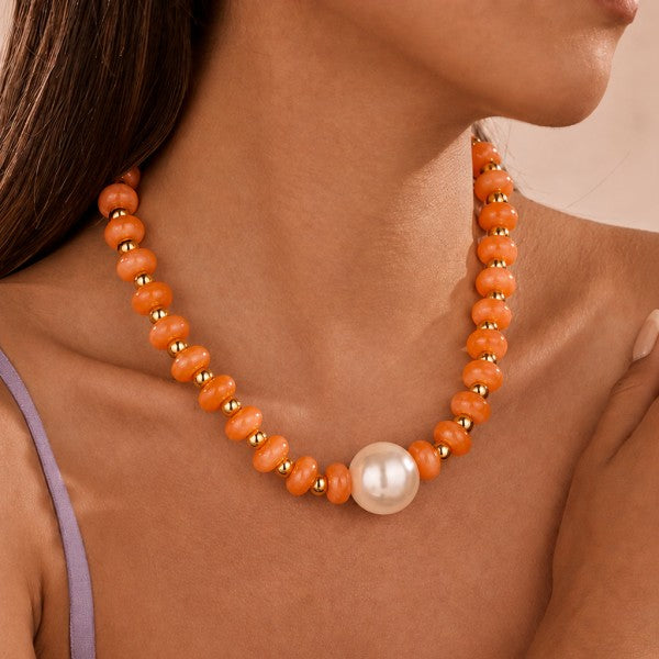 Pearl Beaded Necklace