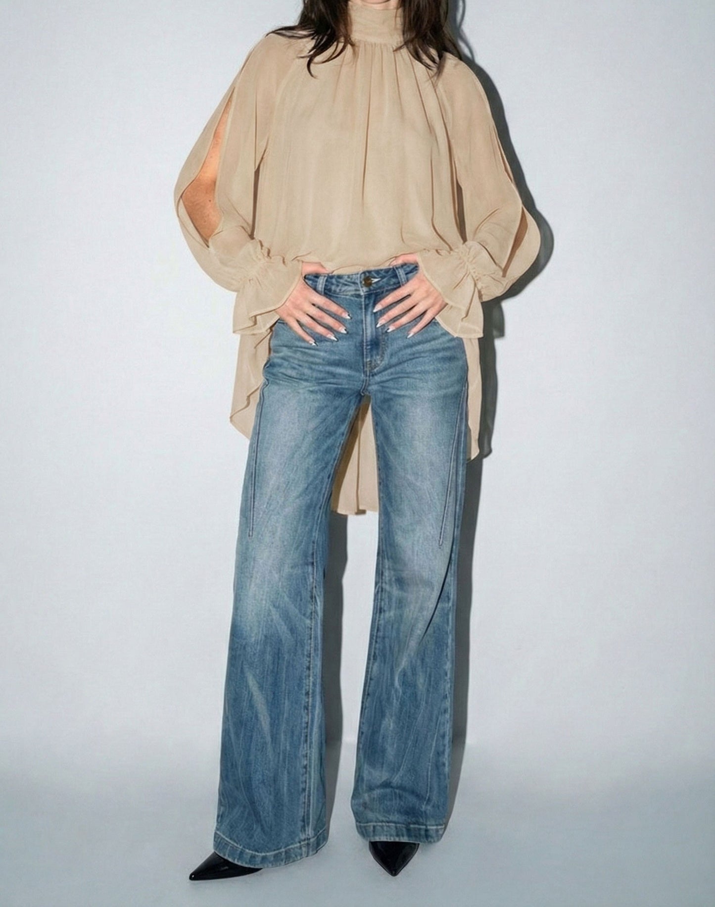 Aura Beige Top