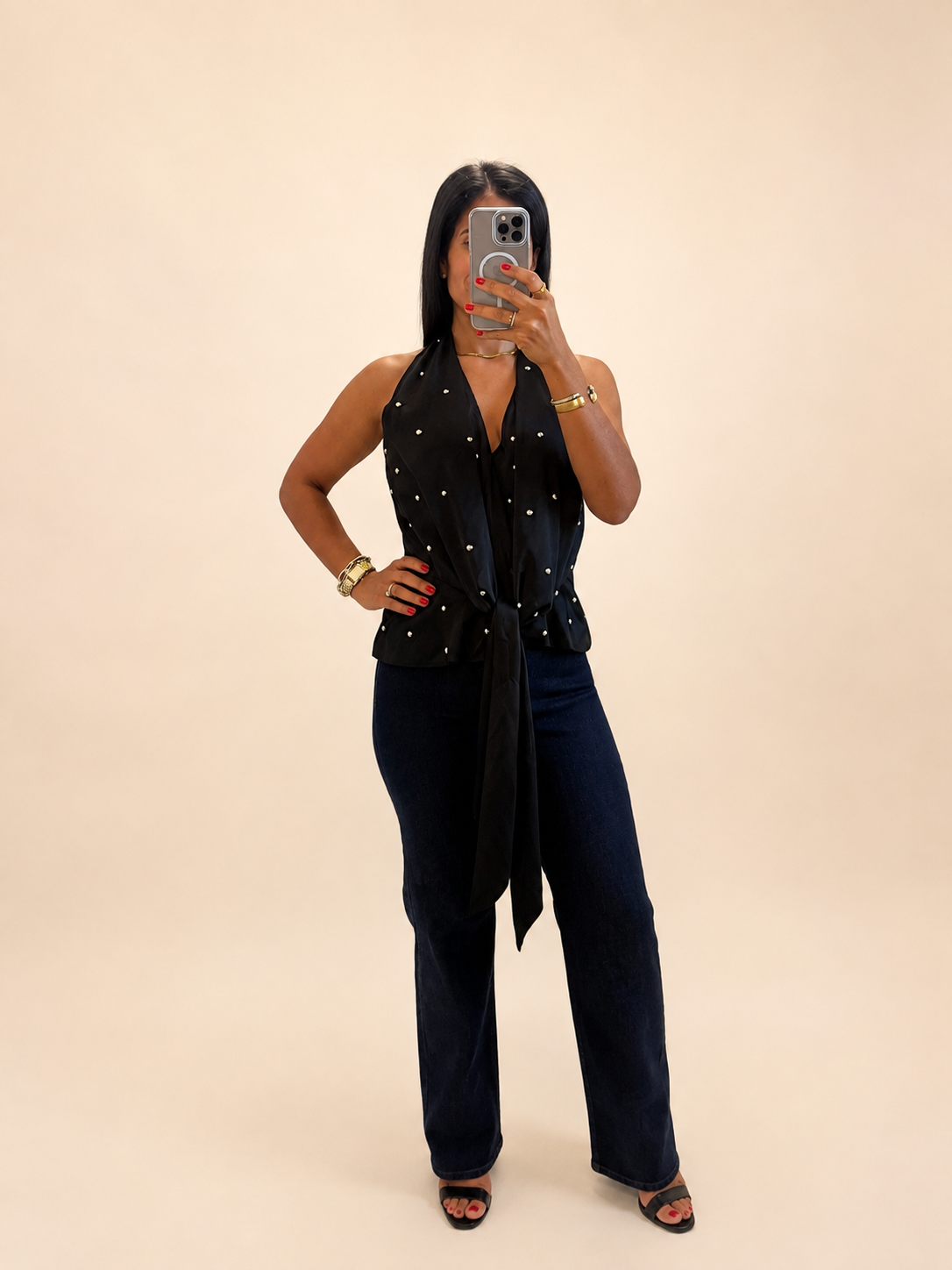 Bianca Black Top