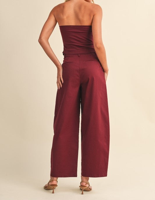 Celine Burgundy Set