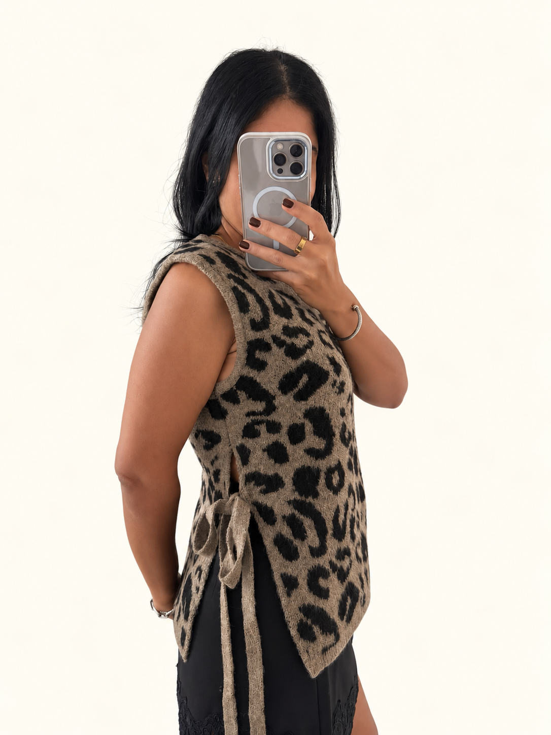 Leopard Sweater Vest
