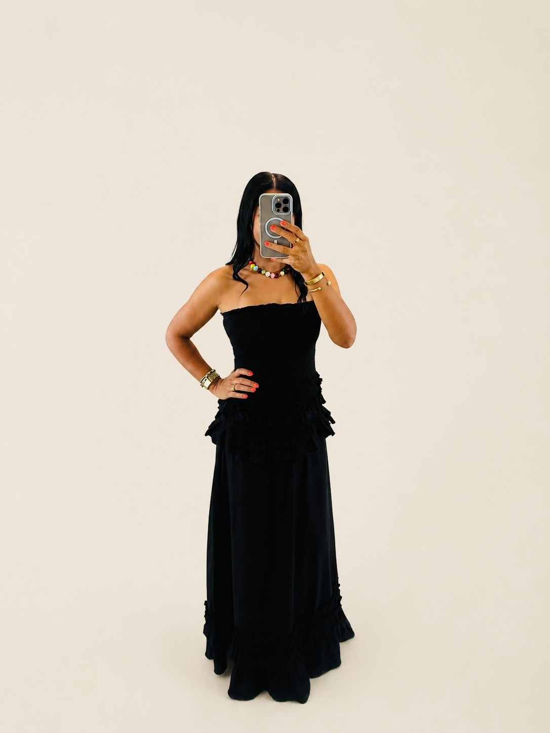 Emilia Ruffle Maxi Dress