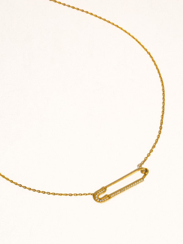 Golden Pin Necklace