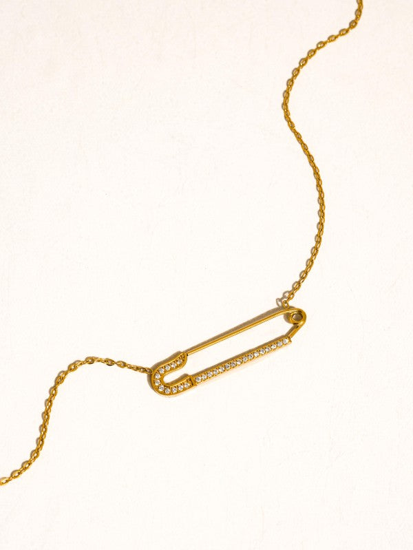 Golden Pin Necklace