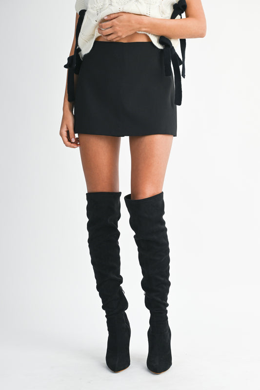 Fabi Black Skort