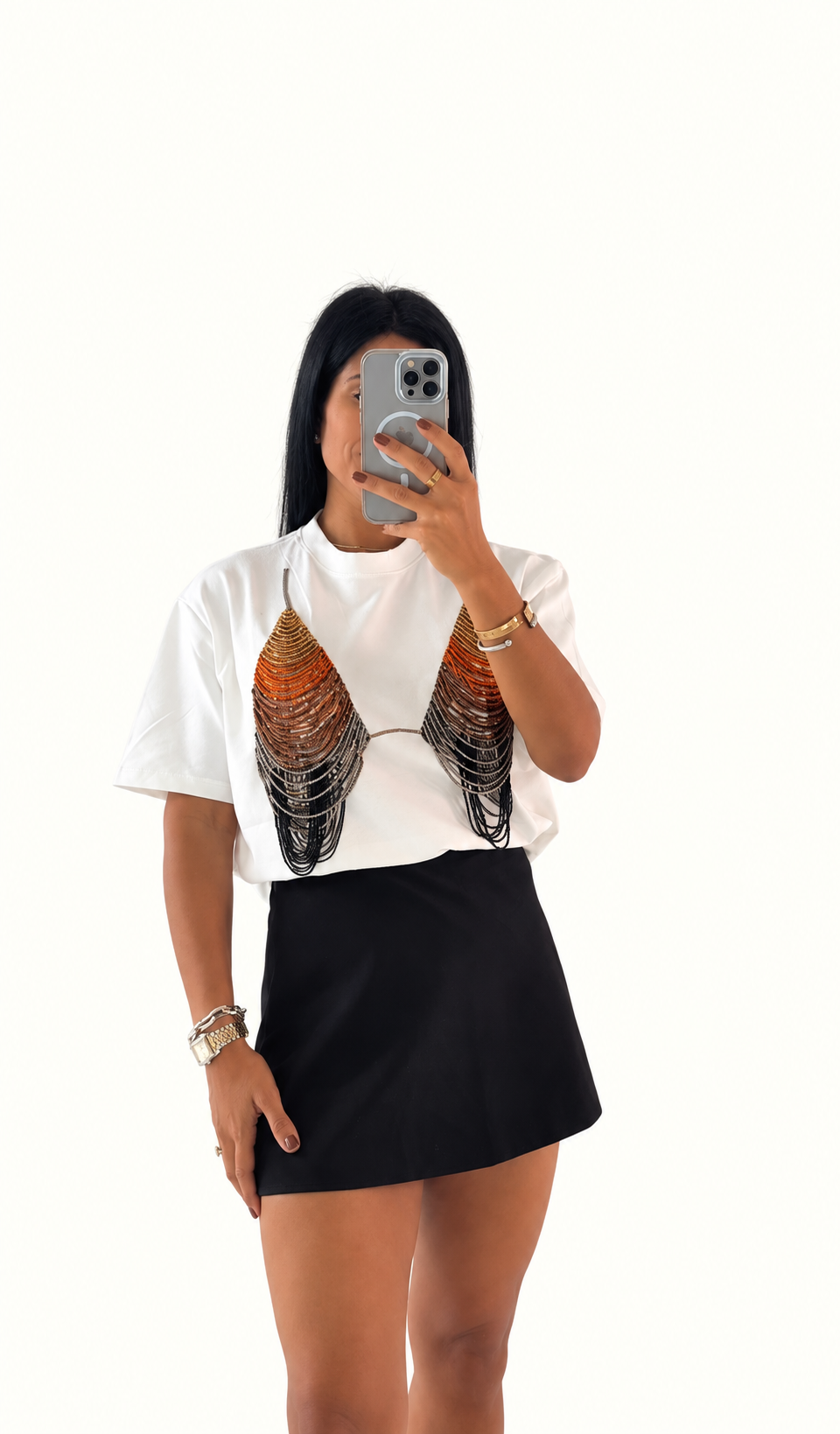Bikini Beaded Amber T-shirt