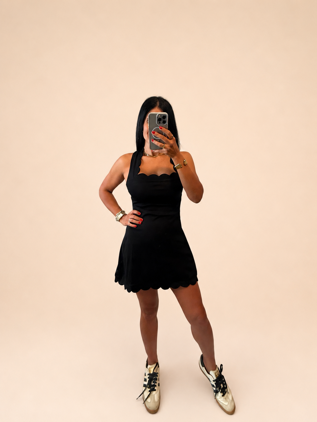 Leni Scallop Mini Dress