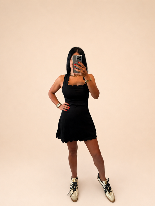 Leni Scallop Mini Dress