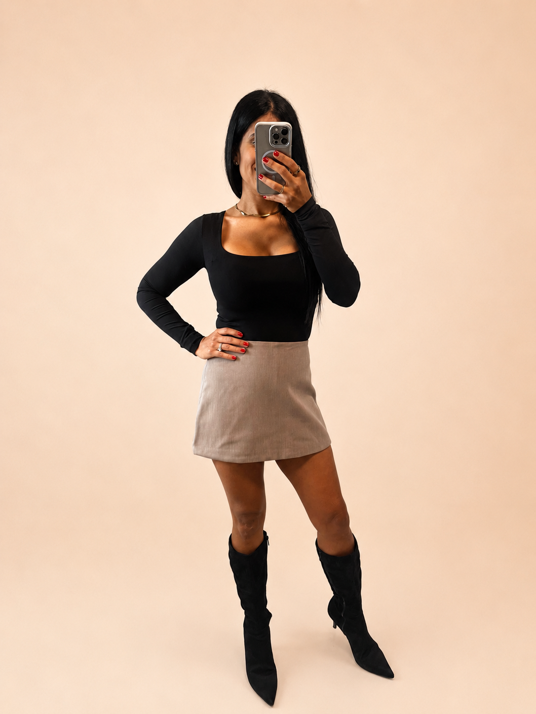 Fabi Mocha Skort