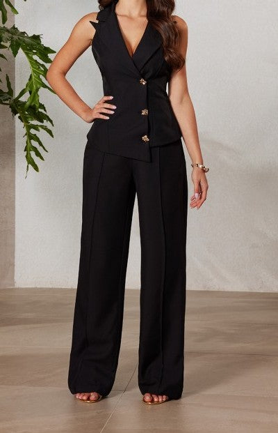 Noir Sleeveless Set