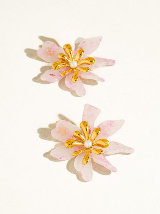 Rosé Bloom Earrings